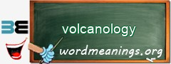 WordMeaning blackboard for volcanology